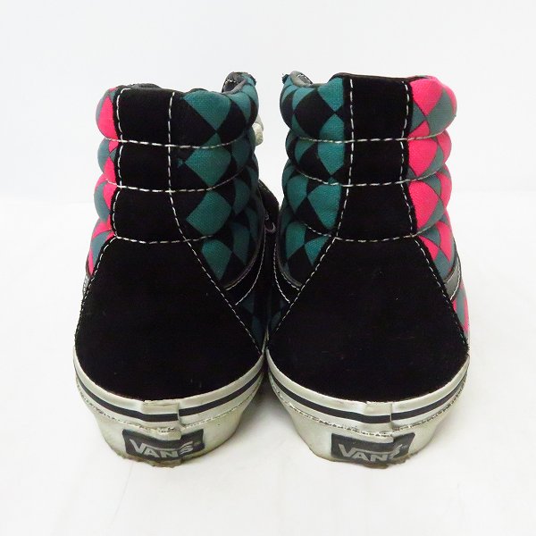 VANS/バンズ Sk8-Hi Bk Check フラッグチェックデザイン ハイカット 