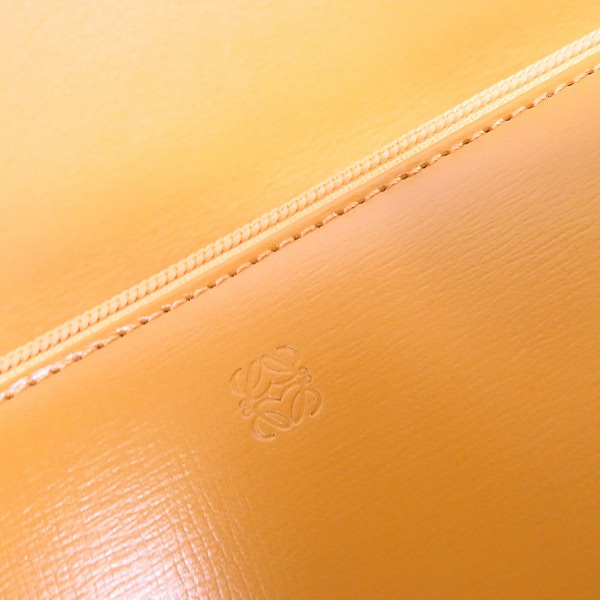 実際に弊社で買取させて頂いたLOEWE/ロエベ レザー ポーチ ショルダー イエローの画像 5枚目