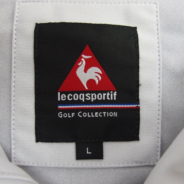 実際に弊社で買取させて頂いた【未使用】le coq sportif/ルコックスポルティフ ハーフジップジャケット Lの画像 4枚目