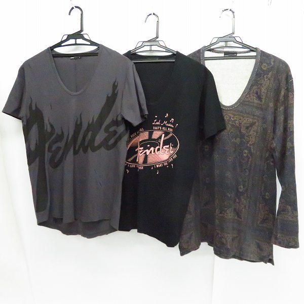 実際に弊社で買取させて頂いたLAD MUSICIAN/ラッドミュージシャン ペイズリー柄 カットソー/プリントTシャツ 3点セット/42