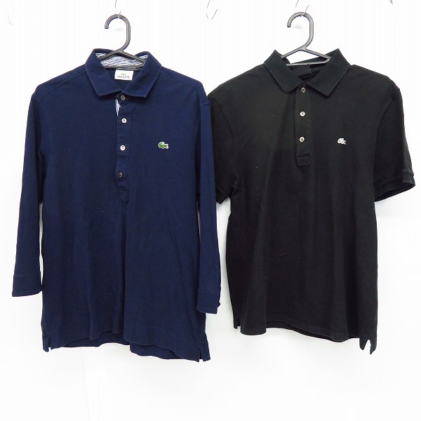実際に弊社で買取させて頂いたLACOSTE/ラコステ 半袖/七分袖 ポロシャツ/5 2点セット