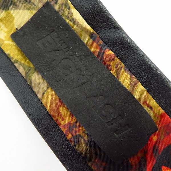 実際に弊社で買取させて頂いたBACKLASH/バックラッシュ レザーネクタイ 430-01の画像 3枚目