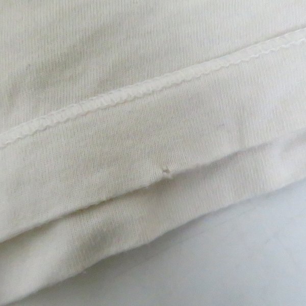 実際に弊社で買取させて頂いたHYDROGEN/ハイドロゲン スカルパッチ ハーフスリーブ/半袖 カットソー/Tシャツ ホワイト/白 Size：Lの画像 4枚目