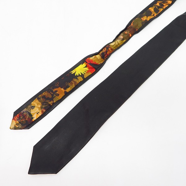 実際に弊社で買取させて頂いたBACKLASH/バックラッシュ レザーネクタイ 430-01の画像 2枚目