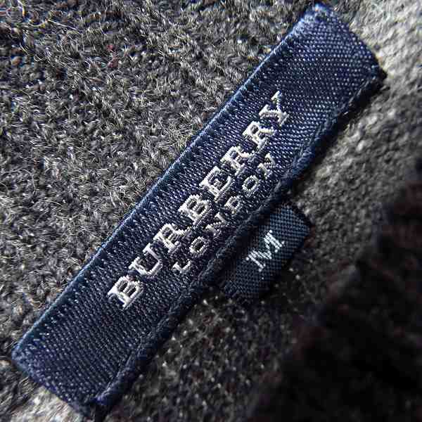 実際に弊社で買取させて頂いたBURBERRY LONDON/バーバリーロンドン ウール ニット/セーター ボーダー柄/Mの画像 2枚目