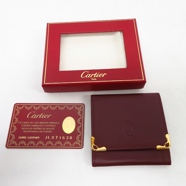 実際に弊社で買取させて頂いたCartier/カルティエ マストライン 2つ折り 財布/ウォレットの画像 7枚目