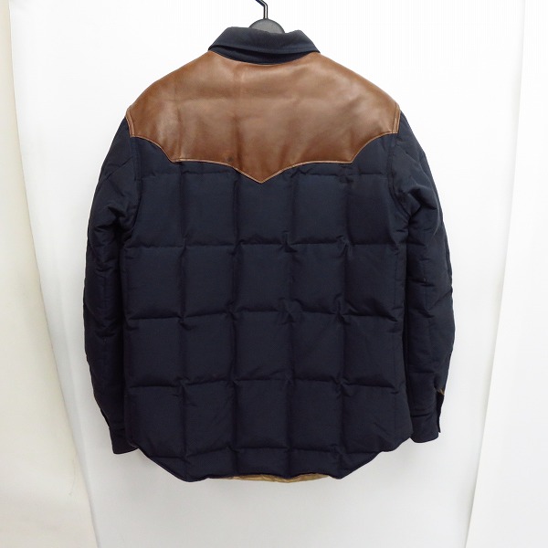実際に弊社で買取させて頂いたSUGAR CANE/シュガーケーン レザー切り替え ヨークウエスタンダウンジャケット SC11599/Mの画像 1枚目