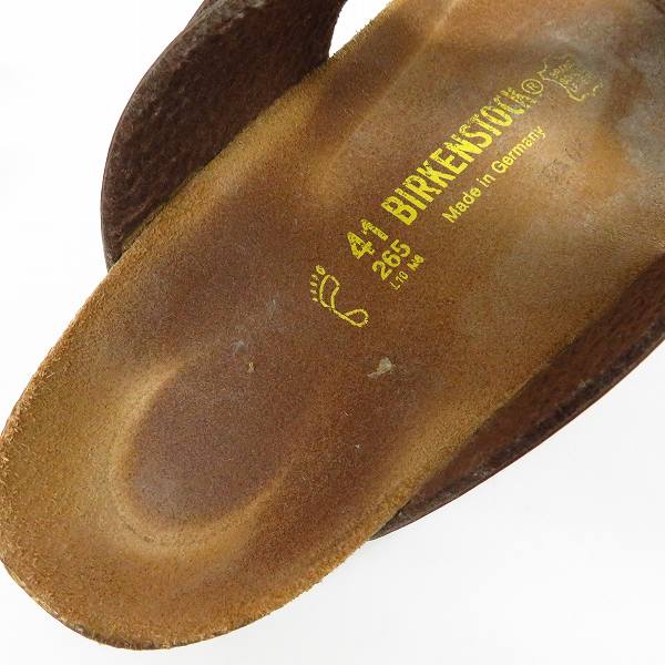 実際に弊社で買取させて頂いたBIRKENSTOCK/ビルケンシュトック レザーサンダル ブラウン/41の画像 4枚目