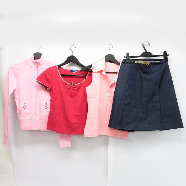 実際に弊社で買取させて頂いたBURBERRY BLUE LABEL/バーバリー ブルーレーベル カットソー/スカート 4点セット