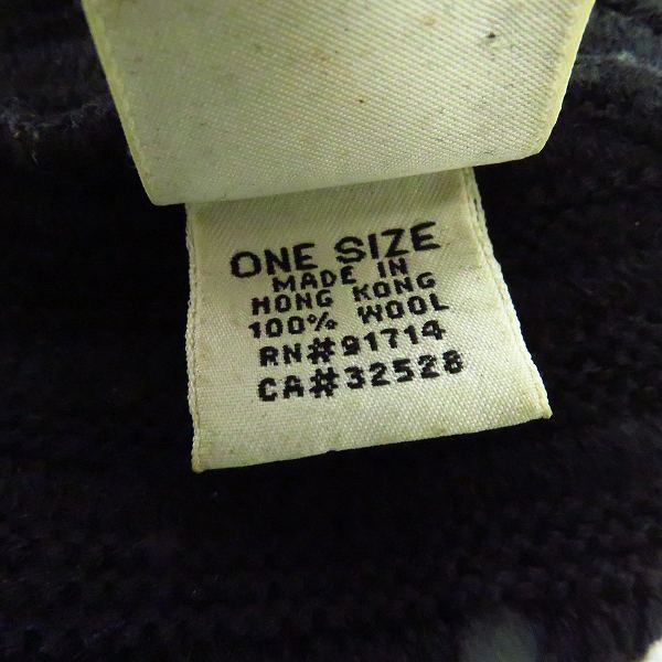 実際に弊社で買取させて頂いたARMANI EXCHANGE/アルマーニエクスチェンジ ニット帽 ブラックの画像 7枚目