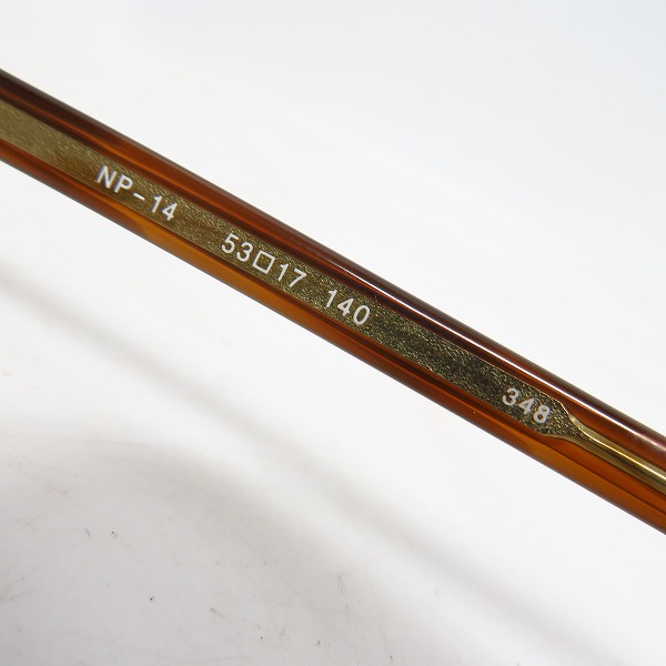実際に弊社で買取させて頂いた999.9/フォーナインズ ALL STANDARD 眼鏡/メガネ フレーム アイウェア/NP-14の画像 4枚目