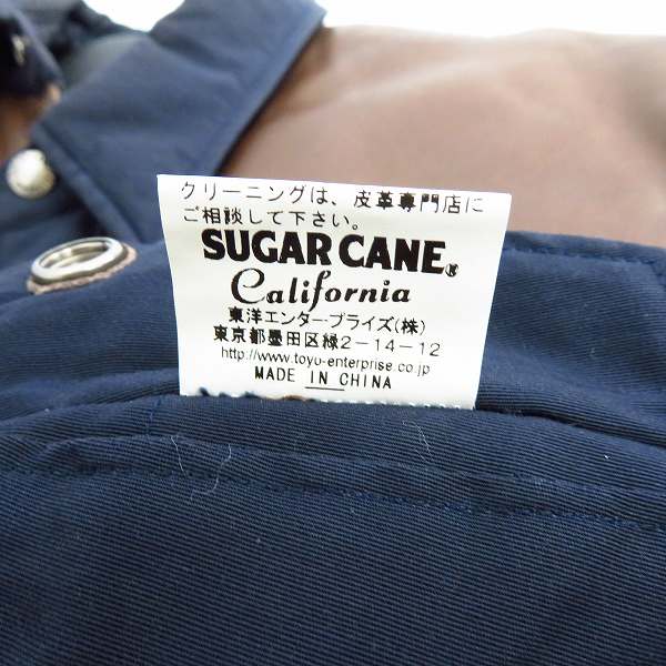 実際に弊社で買取させて頂いたSUGAR CANE/シュガーケーン レザー切り替え ヨークウエスタンダウンジャケット SC11599/Mの画像 4枚目