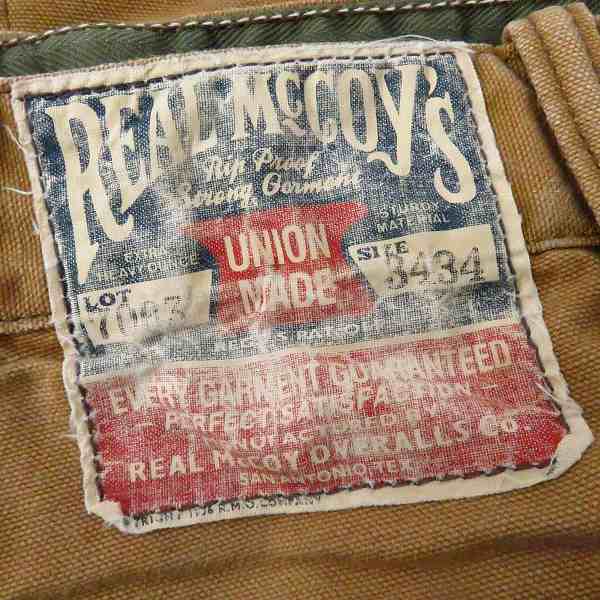 THE REAL McCOY'S ダブルニー ペインターパンツ　W34 THE REAL McCOY'S/リアルマッコイズ ワークパンツ ダブルニー ダック