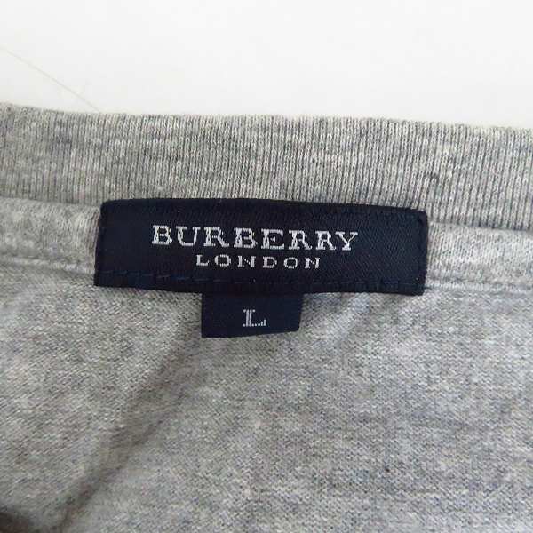 実際に弊社で買取させて頂いたBURBERRY LONDON/バーバリー ロンドン ロゴプリント 半袖Tシャツ Lの画像 2枚目