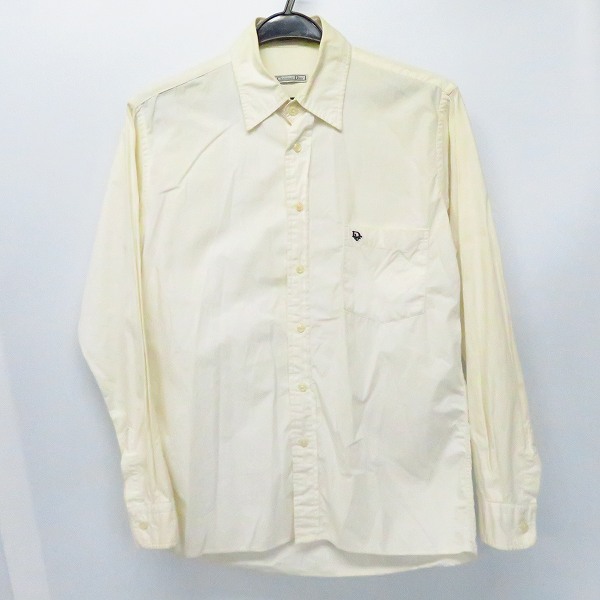 実際に弊社で買取させて頂いたChristian Dior/クリスチャンディオール ロゴ刺繍 長袖シャツ 15.5(32-33)