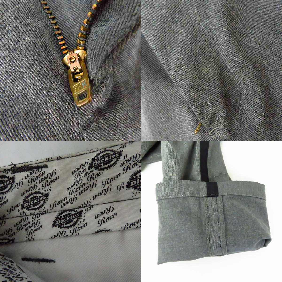 実際に弊社で買取させて頂いたRoen×Dickies/ロエン×ディッキーズ サイドラインロングパンツ/34の画像 7枚目