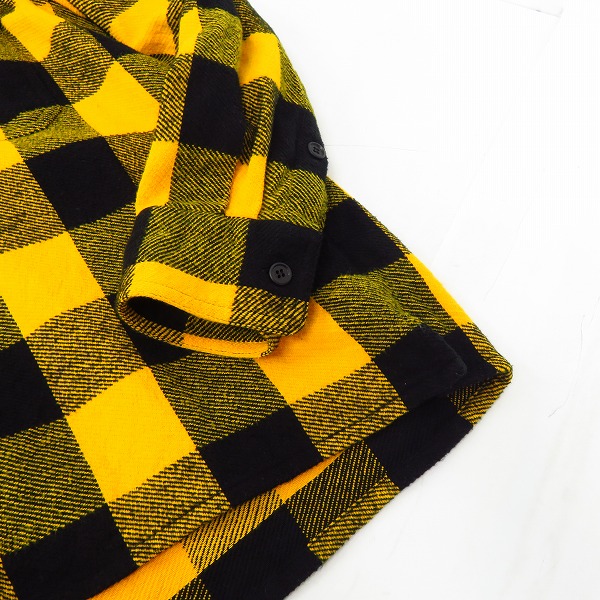 実際に弊社で買取させて頂いたDESCENDANT/ディセンダント 19SS spicoli hooded フード付き 長袖 チェックシャツ/3の画像 6枚目