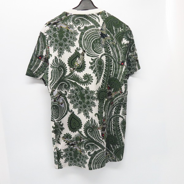 実際に弊社で買取させて頂いた【JPタグ】GIVENCHY/ジバンシィ 13SS ペイズリー飛行機プリントTシャツ 13S 7312 665/XSの画像 1枚目
