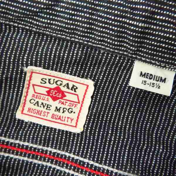 実際に弊社で買取させて頂いたSUGAR CANE/シュガーケーン SC25511 JEAN CODE WORK SHIRT/ワークシャツ 長袖/Mの画像 2枚目