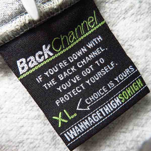 実際に弊社で買取させて頂いたBackChannel/バックチャンネル プルオーバー パーカー/XLの画像 2枚目