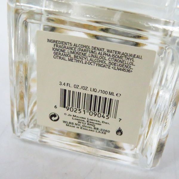 実際に弊社で買取させて頂いたJo Malone/ジョーマローン Poppy & Barley Cologne ポピー ＆ バーリー コロン 100mlの画像 3枚目