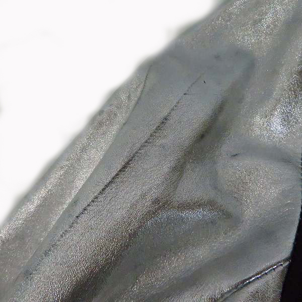 実際に弊社で買取させて頂いたDIESEL BLACK GOLD/ディーゼルブラックゴールド 胸バッジ レザー スタジャン/44の画像 7枚目