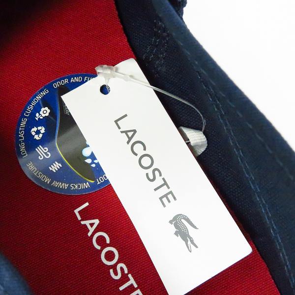 実際に弊社で買取させて頂いた【未使用】LACOSTE/ラコステ MARICE BL 2 CAM CANVAS 7-33CAM1071DB4 スリッポン/シューズ/US10 の画像 6枚目