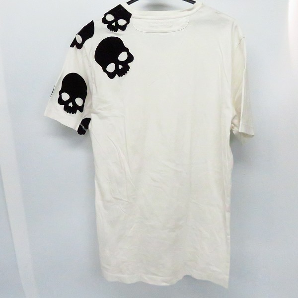 実際に弊社で買取させて頂いたHYDROGEN/ハイドロゲン スカルパッチ ハーフスリーブ/半袖 カットソー/Tシャツ ホワイト/白 Size：Lの画像 1枚目