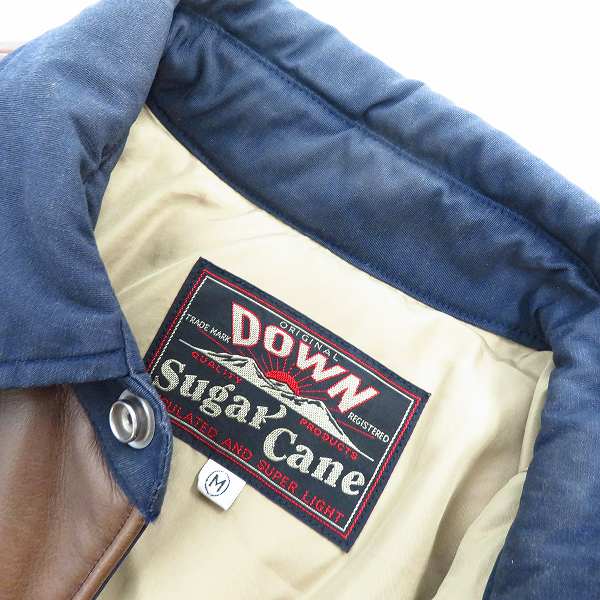 実際に弊社で買取させて頂いたSUGAR CANE/シュガーケーン レザー切り替え ヨークウエスタンダウンジャケット SC11599/Mの画像 2枚目
