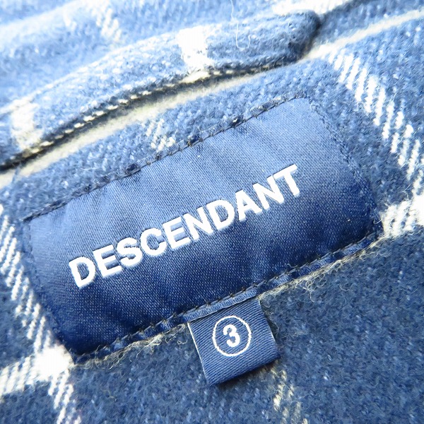 実際に弊社で買取させて頂いたDESCENDANT/ディセンダント 19SS コットン ネルシャツ/3の画像 2枚目