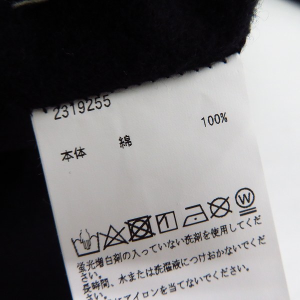 実際に弊社で買取させて頂いたBackChannel/バックチャンネル ジップアップパーカー ブラック/XLの画像 5枚目