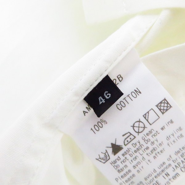 実際に弊社で買取させて頂いたATO/アトウ ロングスリーブシャツ 長袖 無地 コットン/46の画像 4枚目