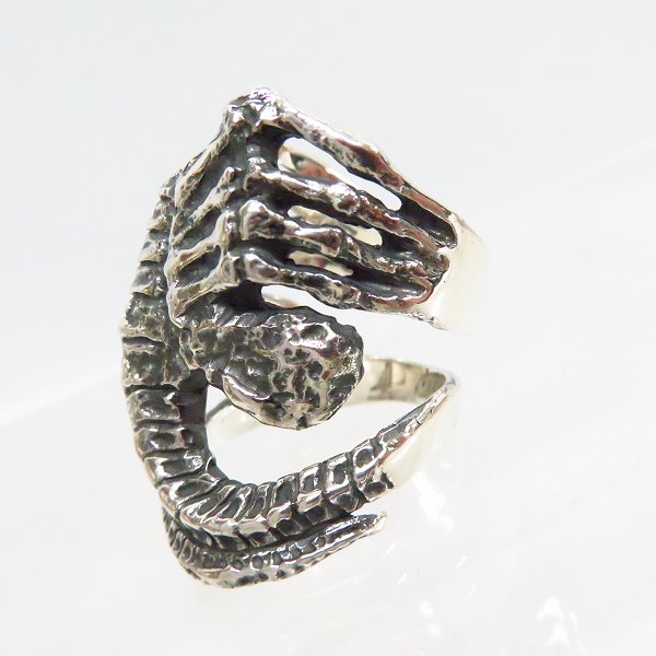 実際に弊社で買取させて頂いたCRAZY PIG/クレイジーピッグ The Face Hugger Ring/フェイスハガー リング #315/18-18.5号の画像 1枚目