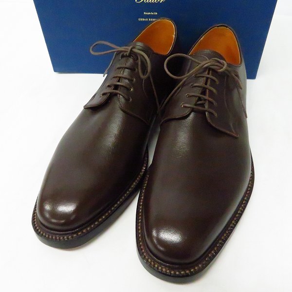 実際に弊社で買取させて頂いたURBAN RESEARCH Tailor/アーバンリサーチテイラー プレーントゥ レザーシューズ ブラウン/8.5