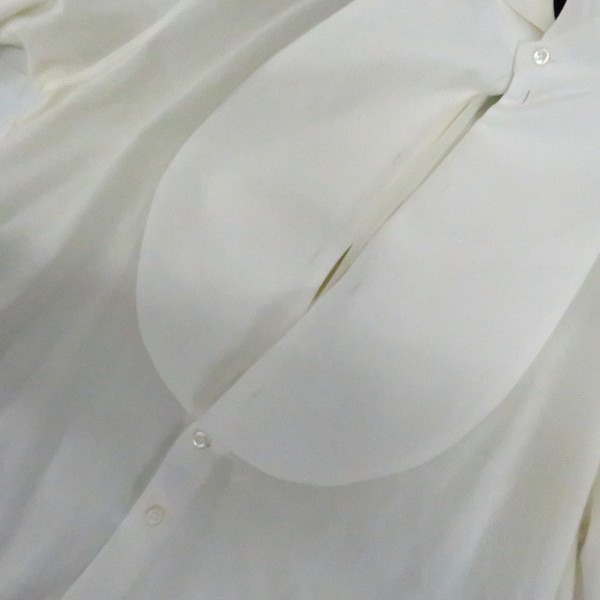実際に弊社で買取させて頂いたGIORGIO ARMANI/ジョルジオアルマーニ CLASSICO ホワイト 長袖 シャツ 41/16の画像 6枚目