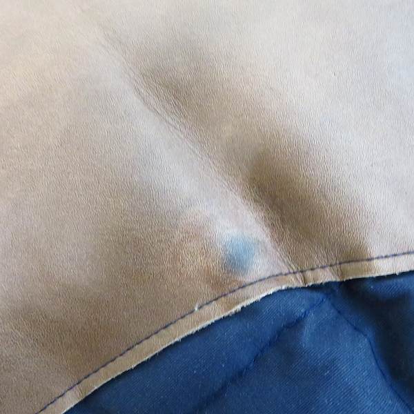 実際に弊社で買取させて頂いたSUGAR CANE/シュガーケーン レザー切り替え ヨークウエスタンダウンジャケット SC11599/Mの画像 5枚目