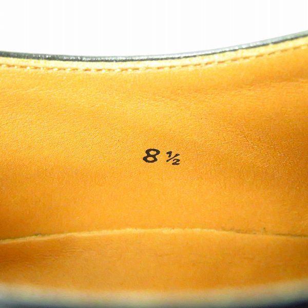 実際に弊社で買取させて頂いたURBAN RESEARCH Tailor/アーバンリサーチテイラー プレーントゥ レザーシューズ ブラック/8.5の画像 5枚目