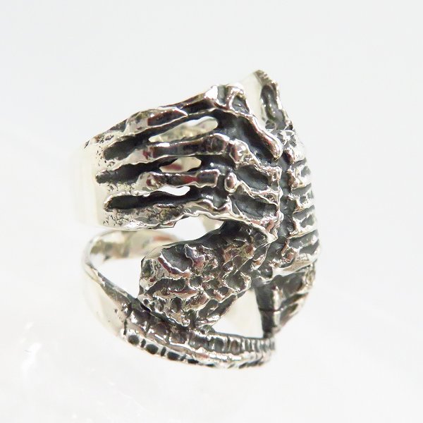 実際に弊社で買取させて頂いたCRAZY PIG/クレイジーピッグ The Face Hugger Ring/フェイスハガー リング #315/18-18.5号の画像 3枚目