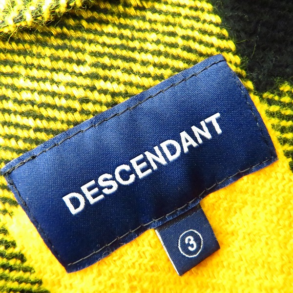 実際に弊社で買取させて頂いたDESCENDANT/ディセンダント 19SS spicoli hooded フード付き 長袖 チェックシャツ/3の画像 2枚目