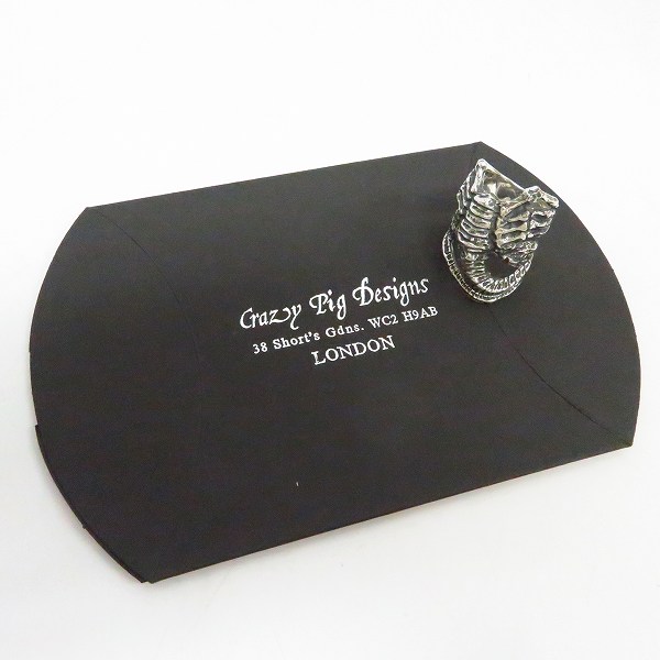 実際に弊社で買取させて頂いたCRAZY PIG/クレイジーピッグ The Face Hugger Ring/フェイスハガー リング #315/18-18.5号の画像 9枚目