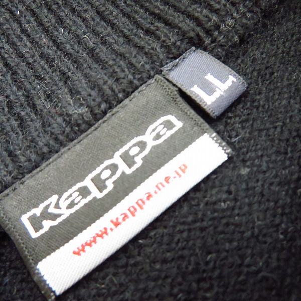実際に弊社で買取させて頂いた【未使用】kappa/カッパ  ゴルフ ジップアップ ニットブルゾン ブラック KG152SW31 LLの画像 2枚目