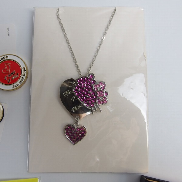 実際に弊社で買取させて頂いた【未使用/おまとめ】ビバハート/ハローキティ/ジュン&ロペ/カッパ等 ゴルフマーカー/クリップ/ネックレス 30点↑の画像 1枚目