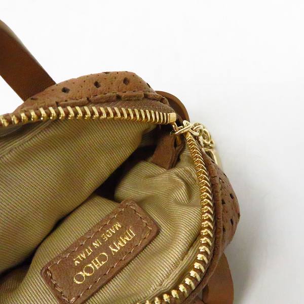 実際に弊社で買取させて頂いたJIMMY CHOO/ジミーチュウ コインケース パンチングレザーの画像 3枚目