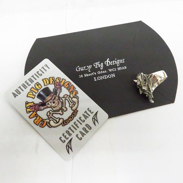 実際に弊社で買取させて頂いたCRAZY PIG/クレイジーピッグ Devil's Head Ring/デビルズ ヘッド リング # 562/17.5号の画像 9枚目