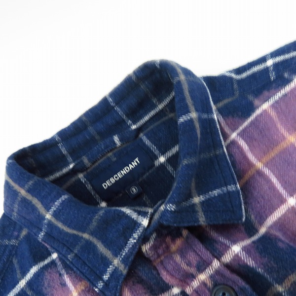 実際に弊社で買取させて頂いたDESCENDANT/ディセンダント 19SS コットン ネルシャツ/3の画像 5枚目