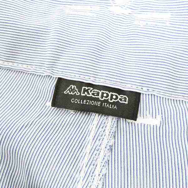 実際に弊社で買取させて頂いた【未使用】Kappa/カッパ ゴルフパンツ ストライプ/ネイビー/ホワイト 85 3点セットの画像 2枚目