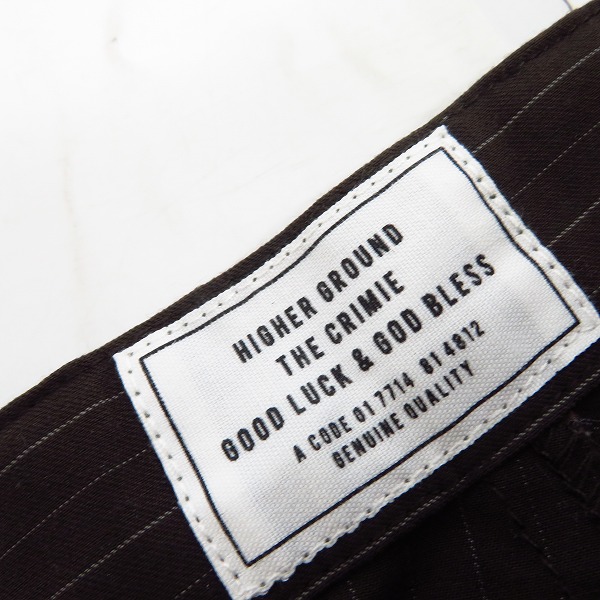 実際に弊社で買取させて頂いたTHE CRIMIE/クライミー GOOD LUCK&GOD BLESS ストライプ柄ハーフパンツ の画像 2枚目