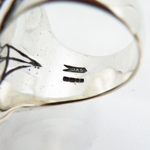 実際に弊社で買取させて頂いたCRAZY PIG/クレイジーピッグ Devil's Head Ring/デビルズ ヘッド リング # 562/17.5号の画像 5枚目