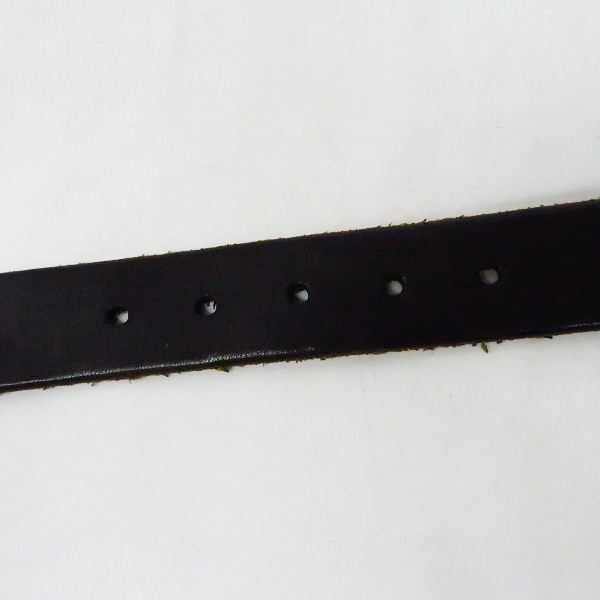 実際に弊社で買取させて頂いたARMANI JEANS/アルマーニジーンズ レザーベルト ブラック/黒 Size：Mの画像 6枚目