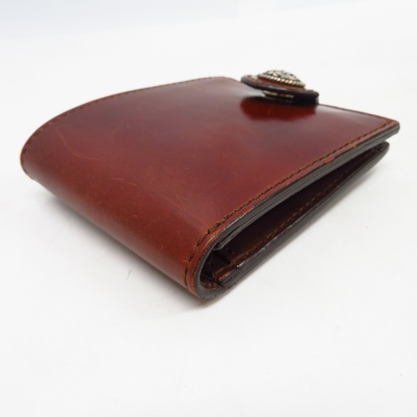 実際に弊社で買取させて頂いたFUNNY/ファニー 二つ折り コンチョ レザーウォレット/財布の画像 2枚目